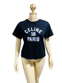 CELINE T-shirt Logo "Celine 16 Paris"