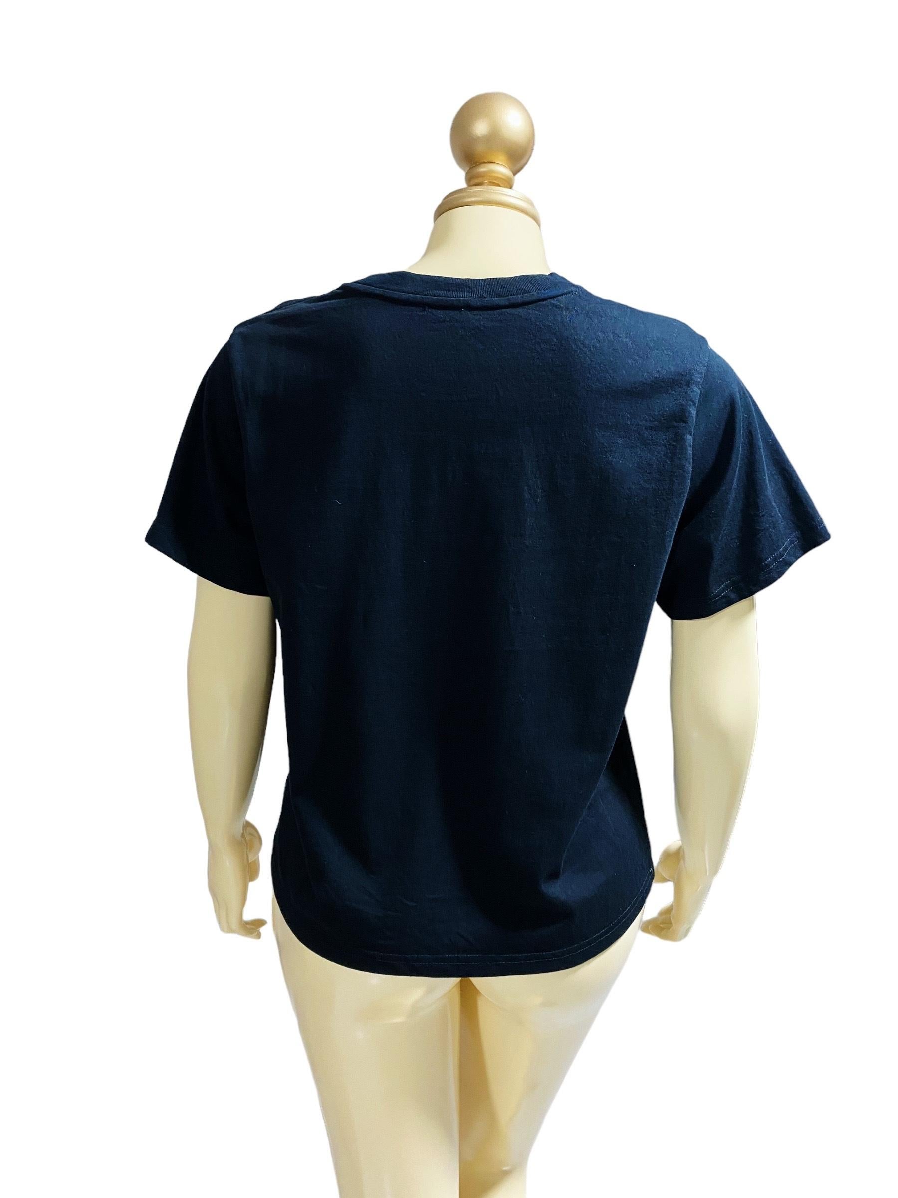 CELINE T-shirt Logo Celine 16 Paris Bon état - En vente à Iba, PH