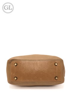 Céline Tan Leather Bowling bag