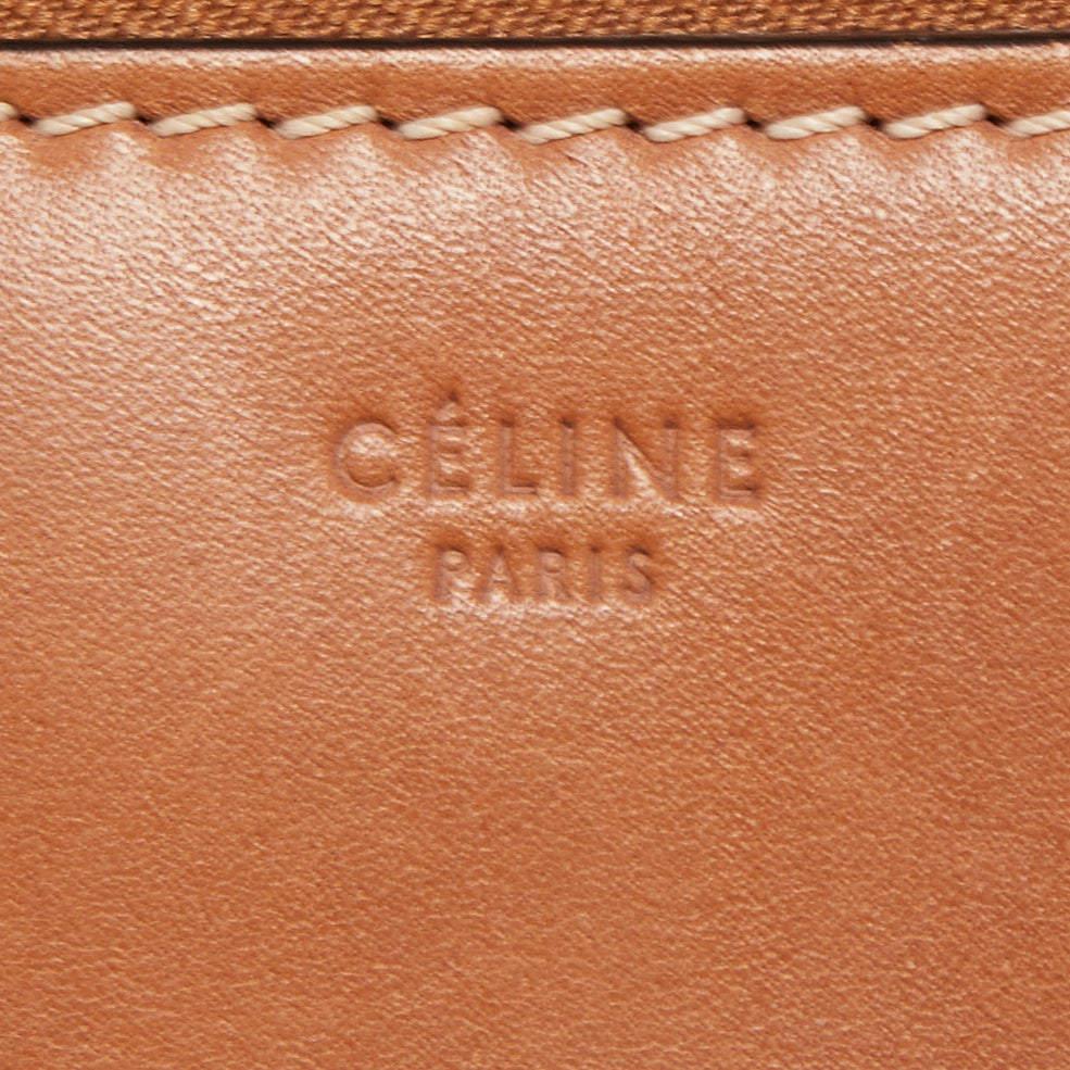 Celine Tan Leather Medium Edge Top Handle Bag 4