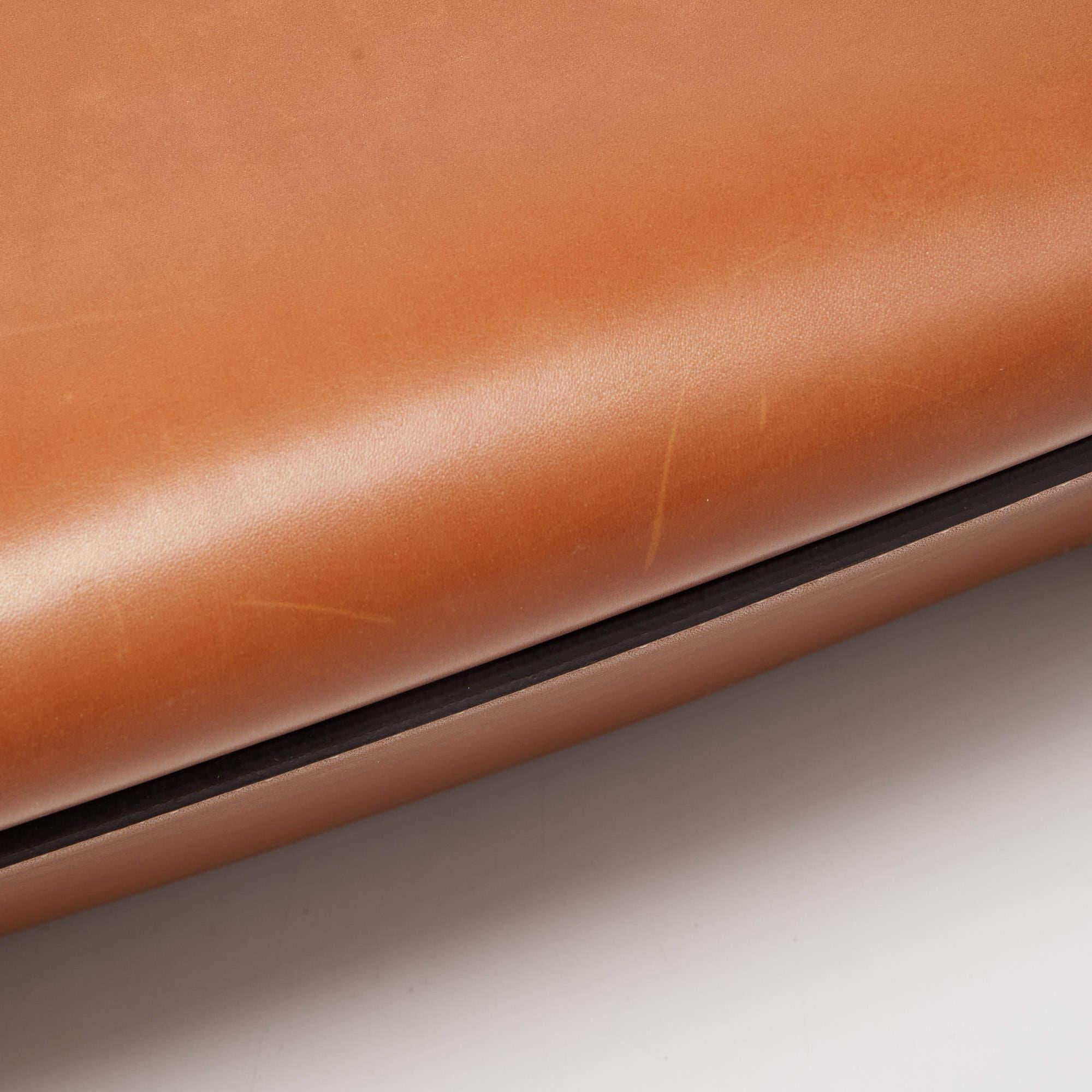 Celine Tan Leather Medium Edge Top Handle Bag 5