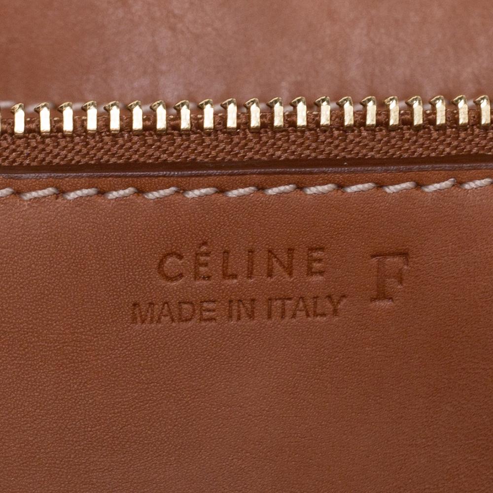 Celine Tan Leather Mini Tie Tote 1