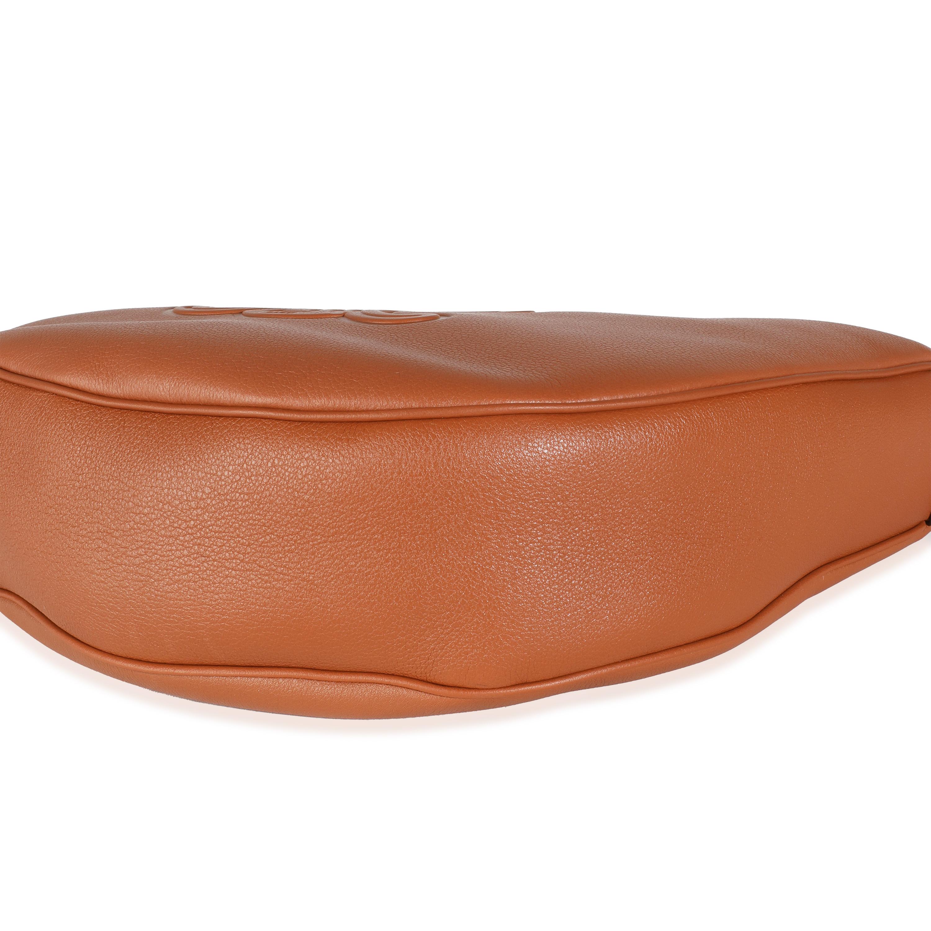 Women's or Men's Celine Tan Supple Calfskin Medium Triomphe Heloise Bag For Sale