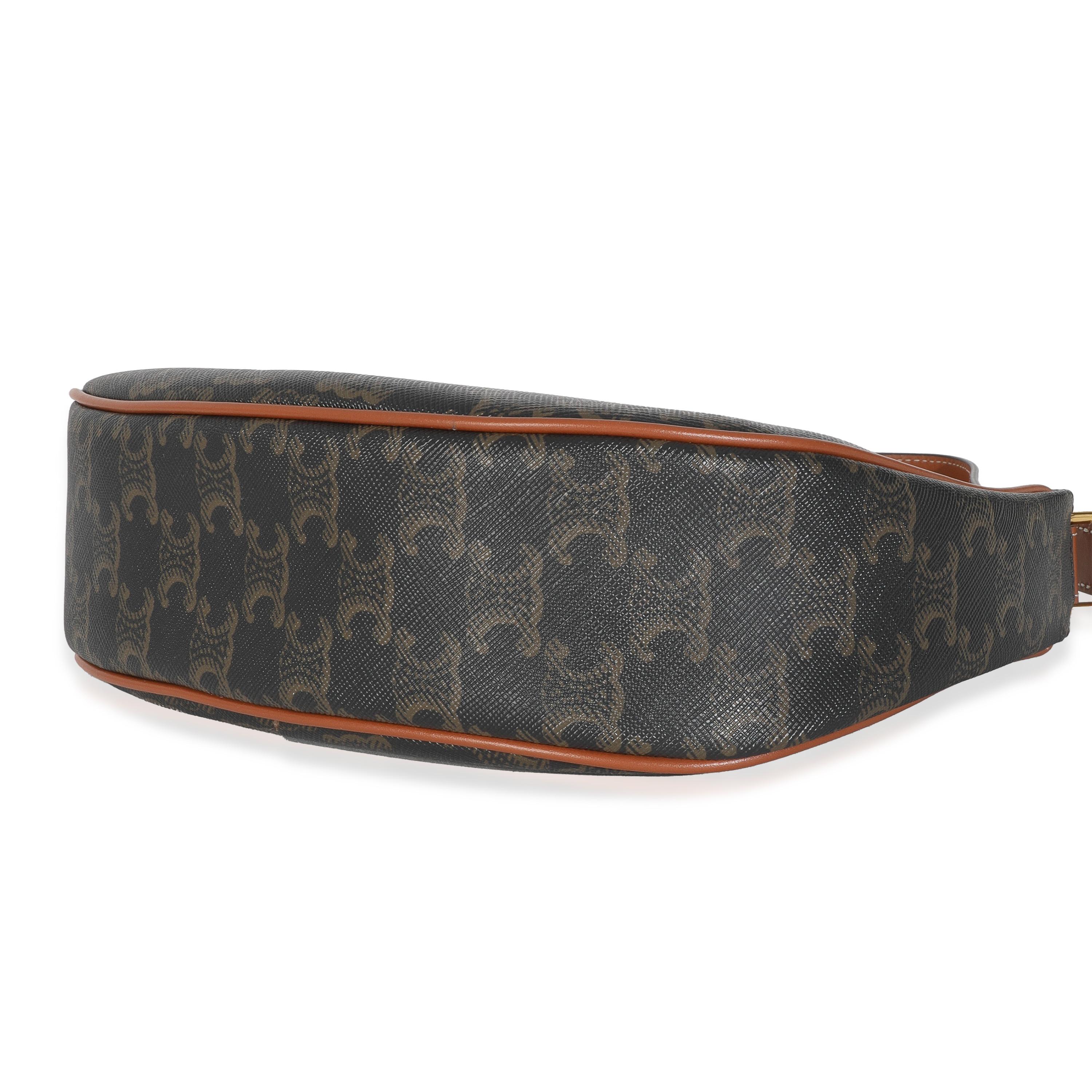 Donna Borsa a tracolla media Ava di Celine Tan Triomphe Canvas in pelle di vitello in vendita