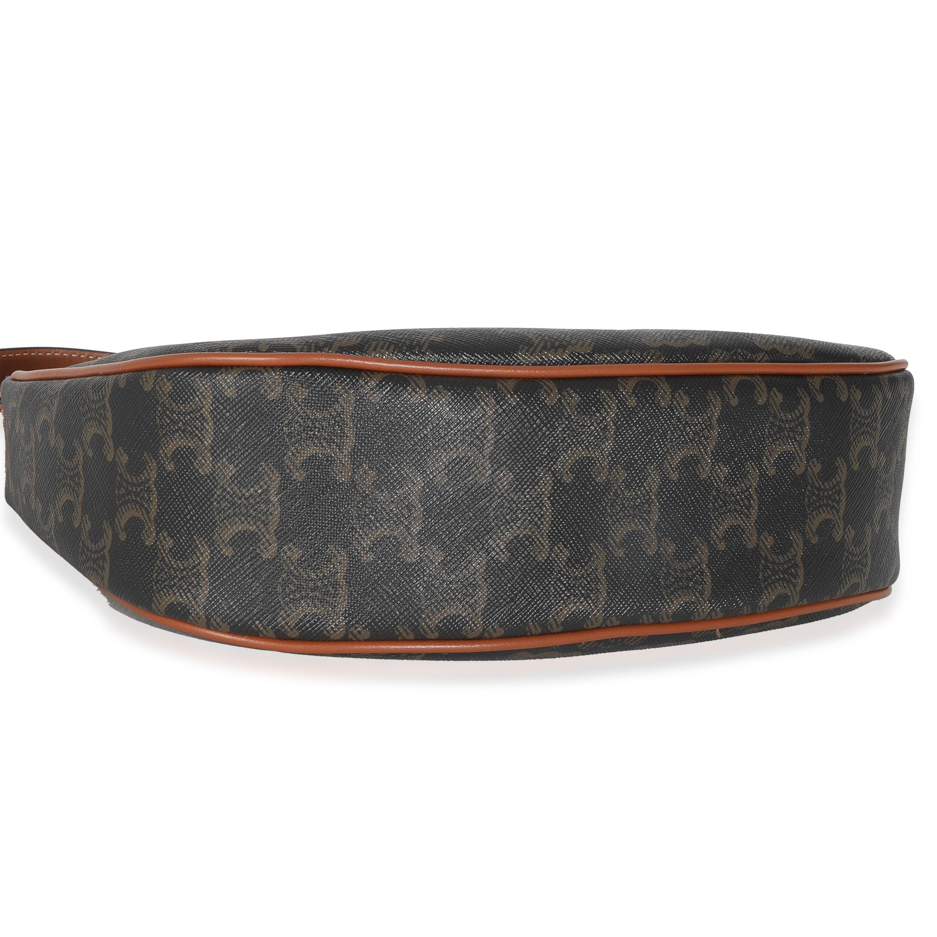 Borsa a tracolla media Ava di Celine Tan Triomphe Canvas in pelle di vitello in vendita 2