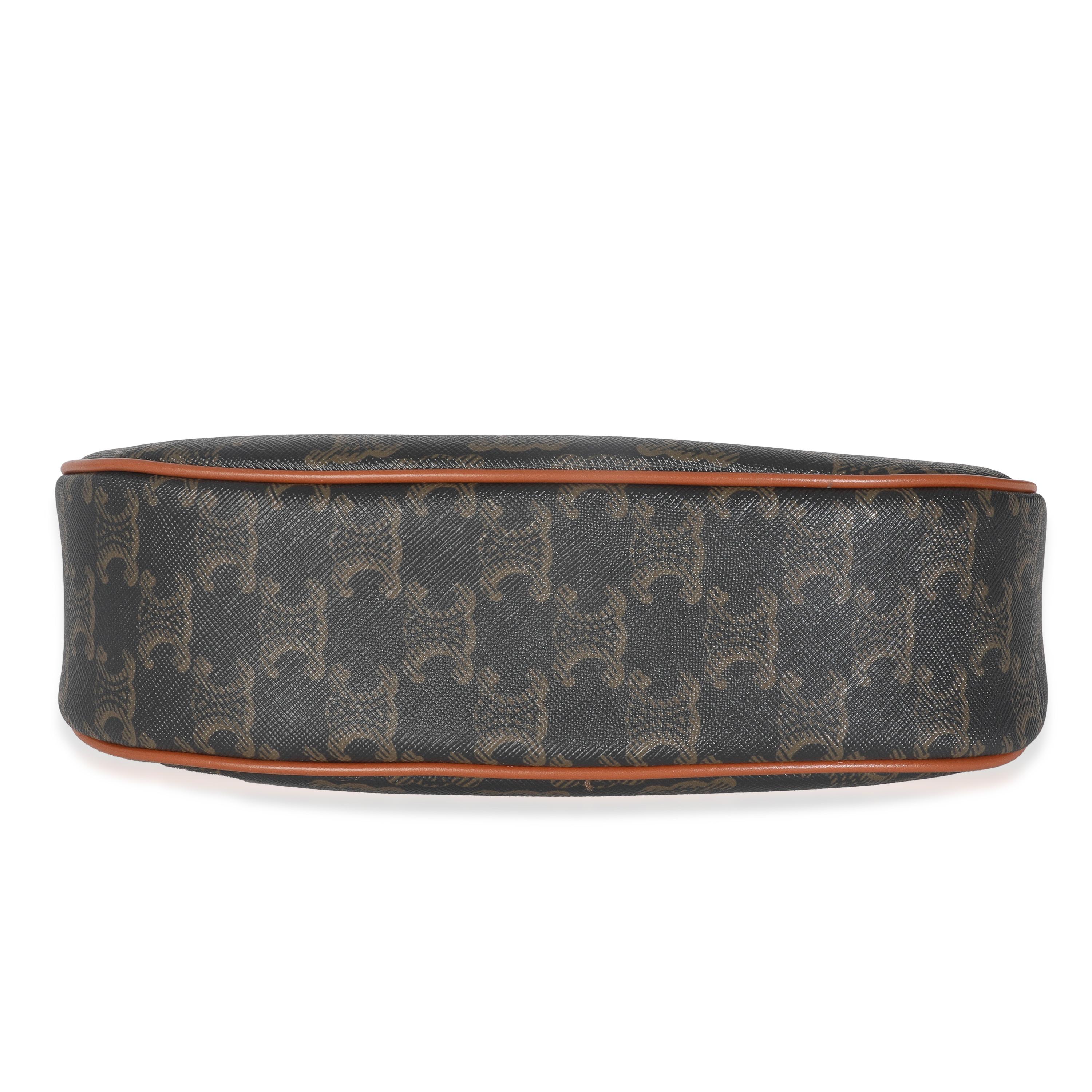 Borsa a tracolla media Ava di Celine Tan Triomphe Canvas in pelle di vitello in vendita 3