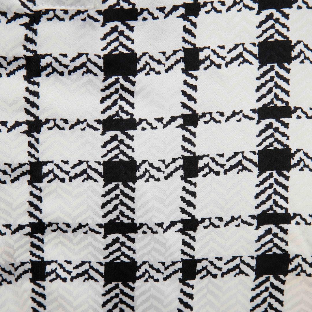 Céline Tartan Pattern Silk Neck Tie Dress Size XL In Good Condition For Sale In London, GB