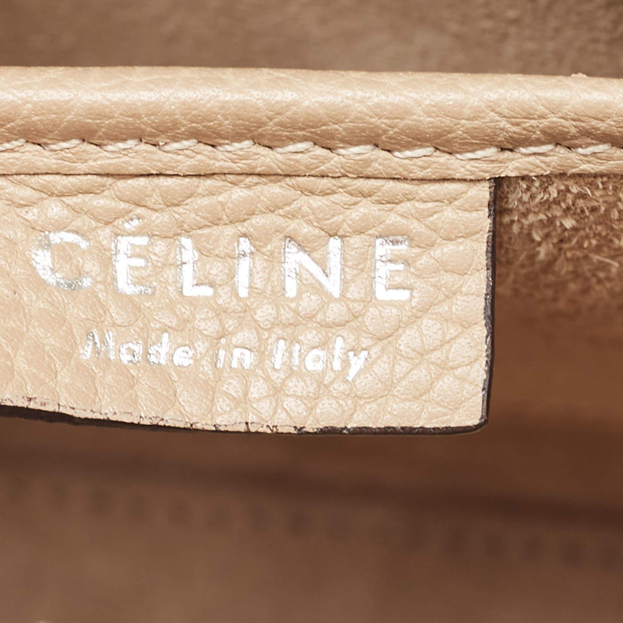 Céline Taupe Leather Nano Luggage Tote 8