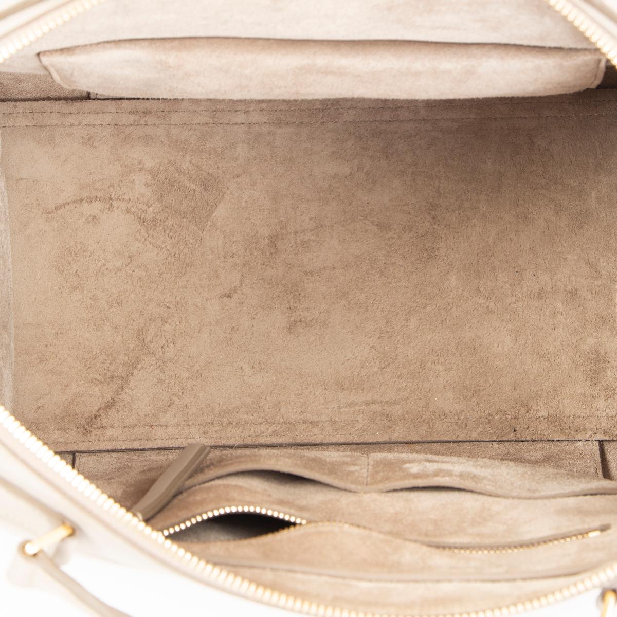 taupe top handle bag