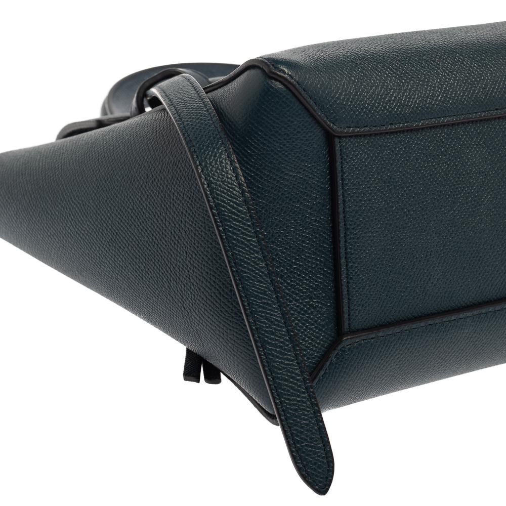 Celine Teal Blue Leather Micro Belt Bag 4