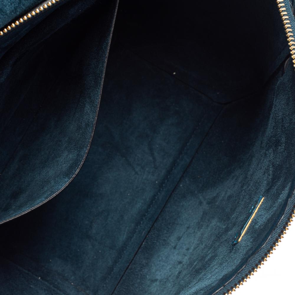 Women's Celine Teal Blue Leather Micro Belt Bag