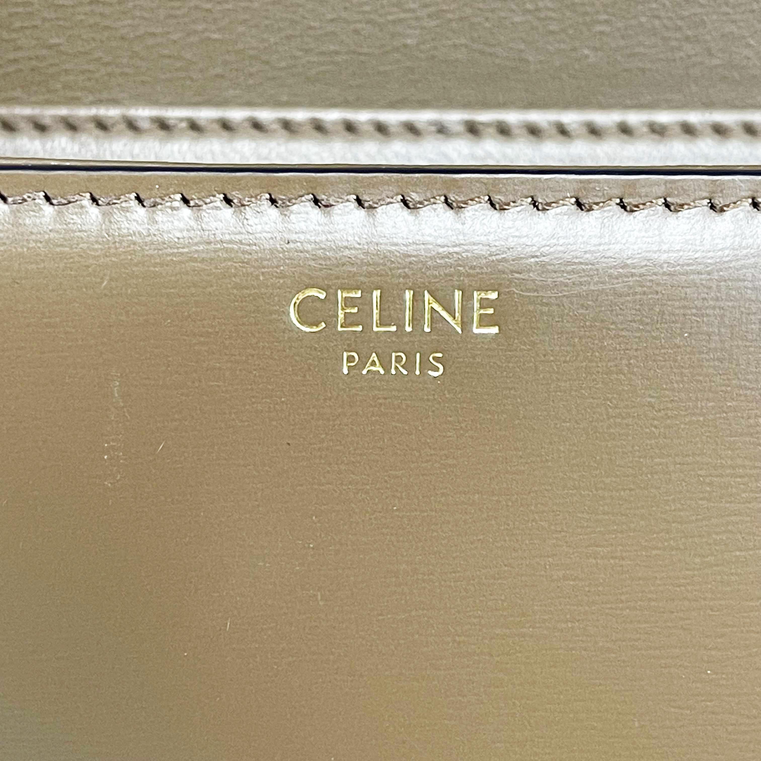 Celine - Teen Leather Triomphe Brown Shoulder Bag 8