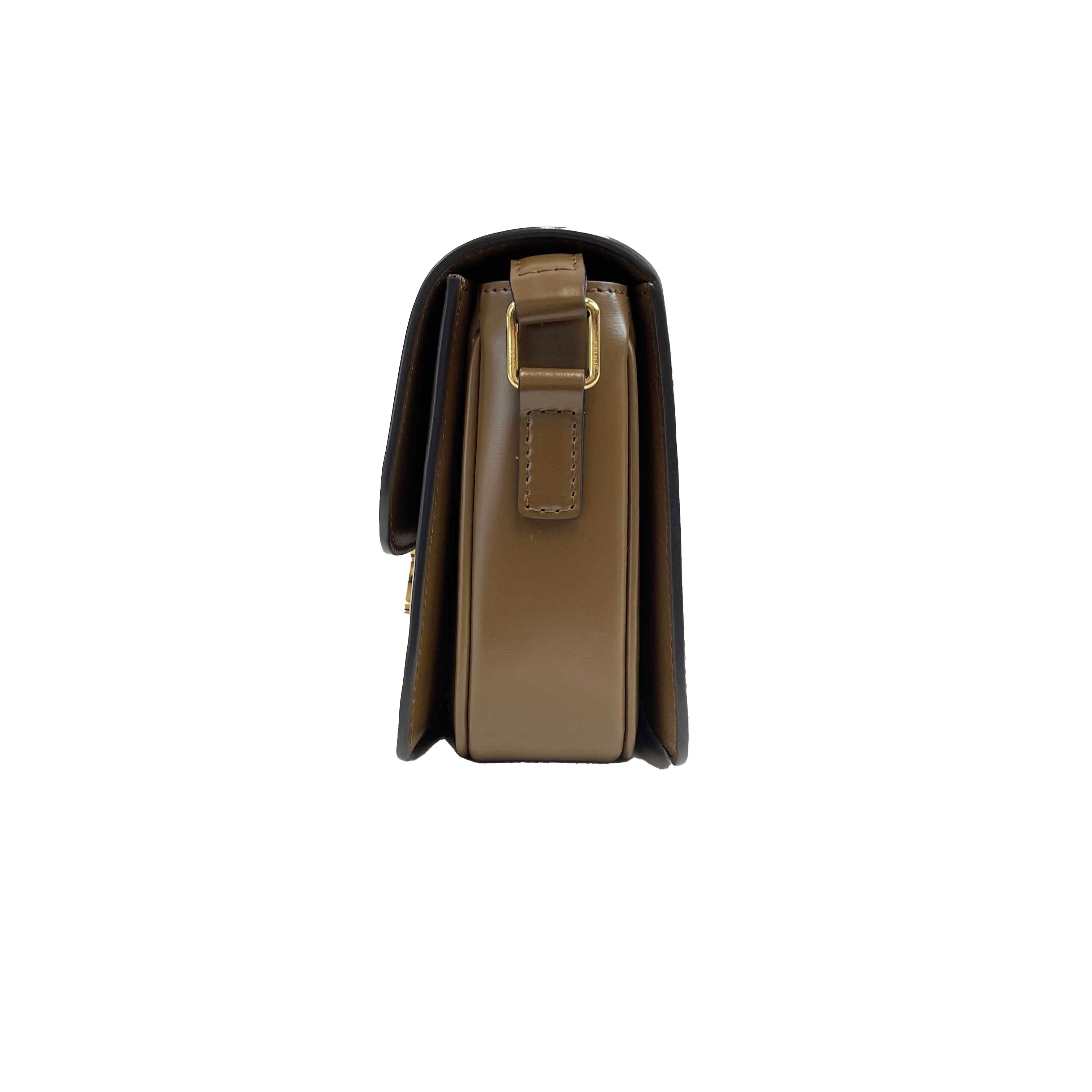 Celine - Teen Leather Triomphe Brown Shoulder Bag 10