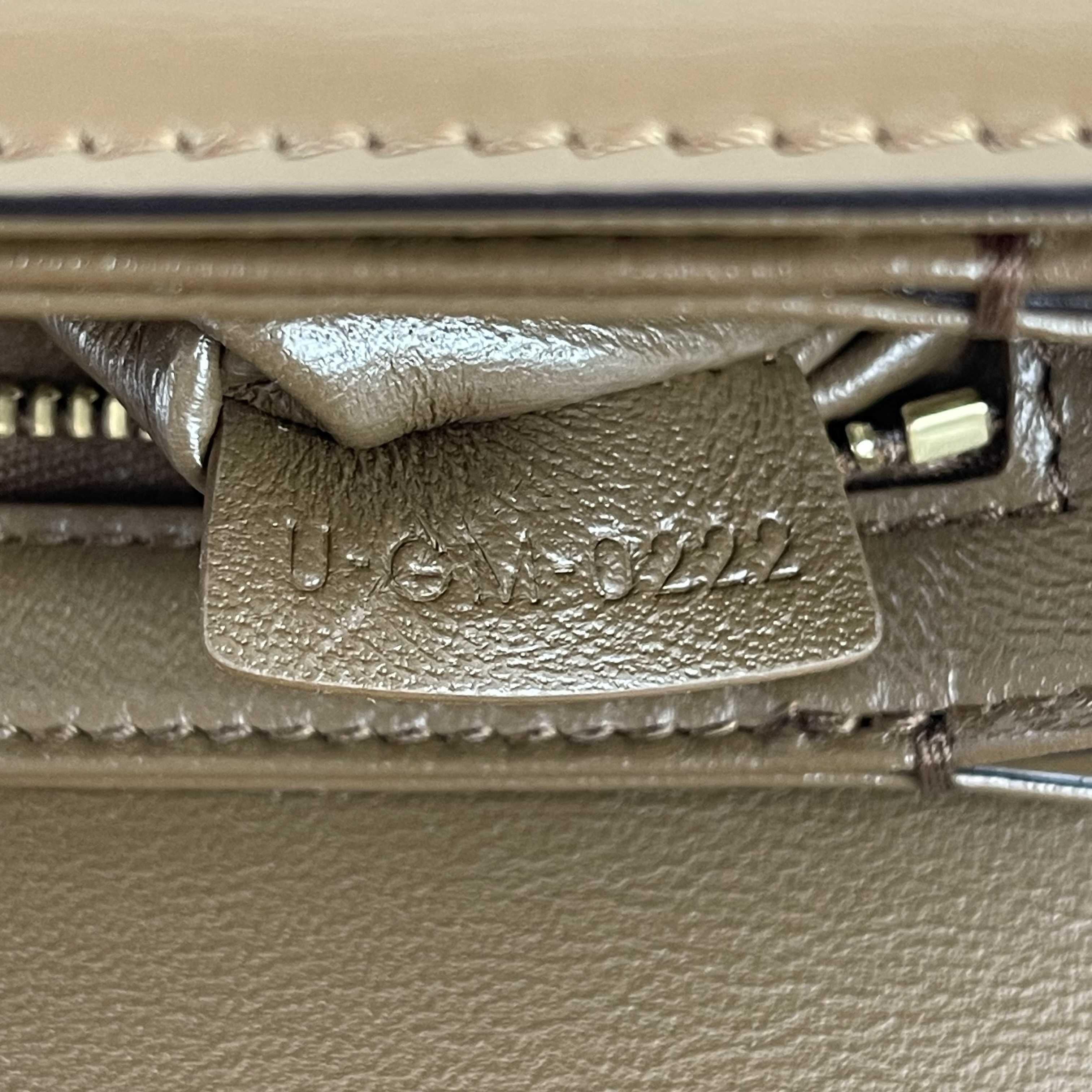 Women's Celine - Teen Leather Triomphe Brown Shoulder Bag