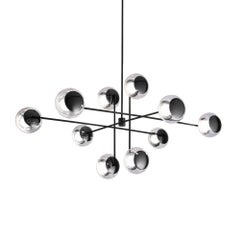 Lámpara de araña «Celine Ten Light Black Nickel» de MUG