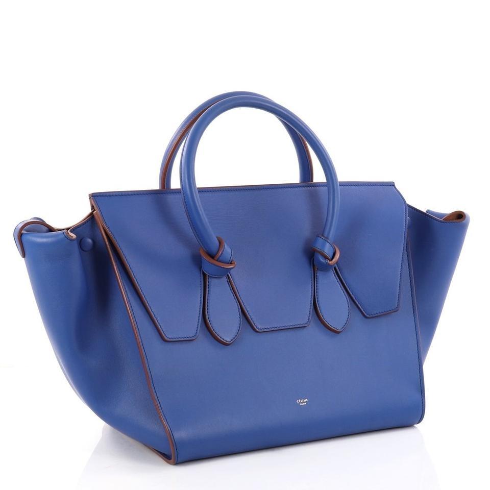 Celine Tie Knot 1ck1204 Blue Calfskin Leather Tote at 1stDibs celine tie knot tote celine tie bag celine tie knot bag sizes