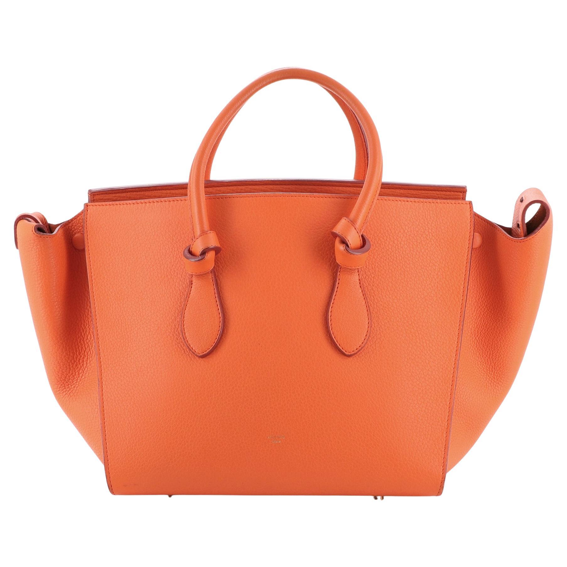 Celine Mustard Leather and Suede Medium Trapeze Bag For Sale at 1stDibs