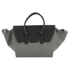 Celine Tie Knot Tote Leather and Felt Medium