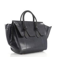 Celine Tie Knot Tote Python Small