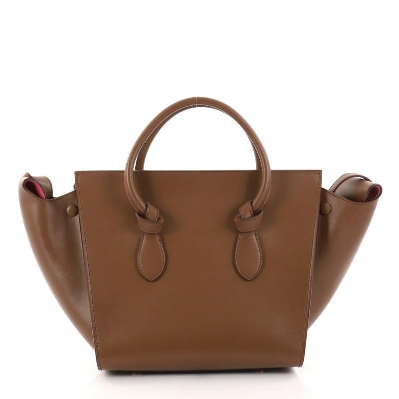 Celine Tie Knot Tote Smooth Leather Mini  In Good Condition In NY, NY
