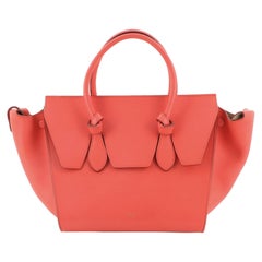 Celine Tote Tie Knot Mini en cuir lisse