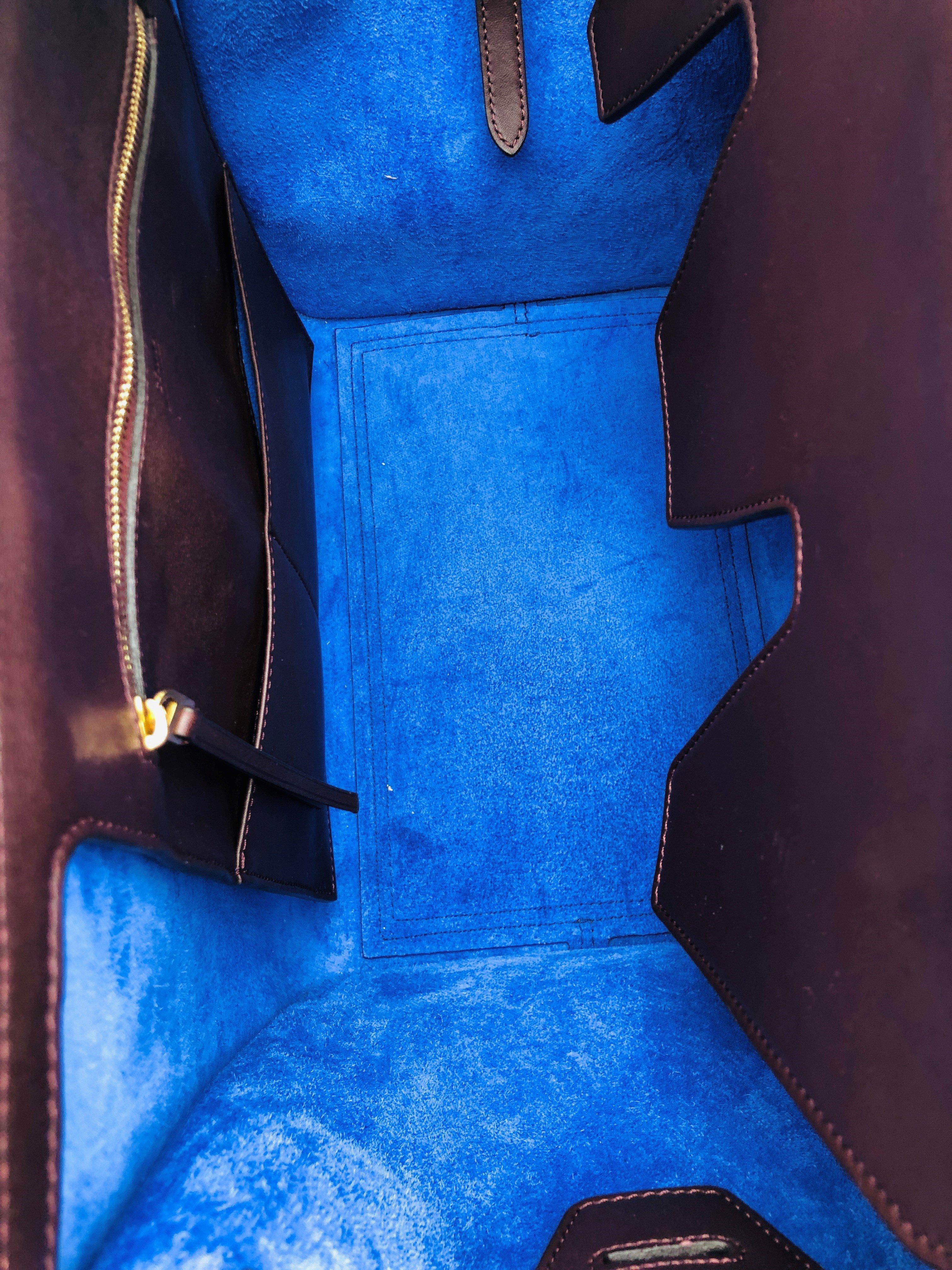 Women's CÉLINE Tie Shoulder bag in Burgundy Leather