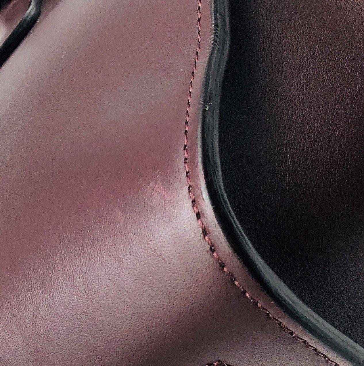 CÉLINE Tie Shoulder bag in Burgundy Leather 3