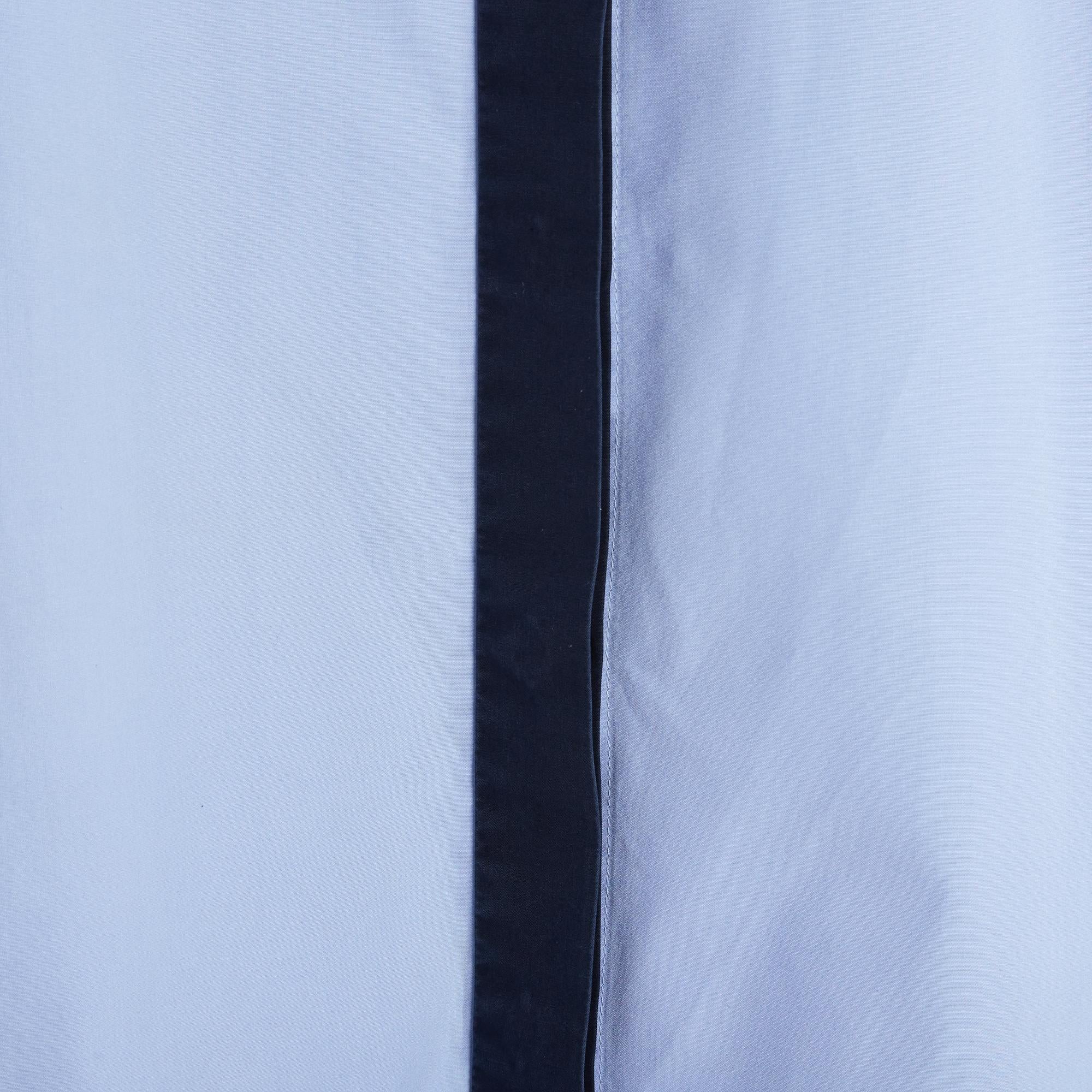 Women's Céline Top Chemise FR36 Phoebe Philo 2 Tones Blue Cotton Shirt UK8 US6 Celine For Sale