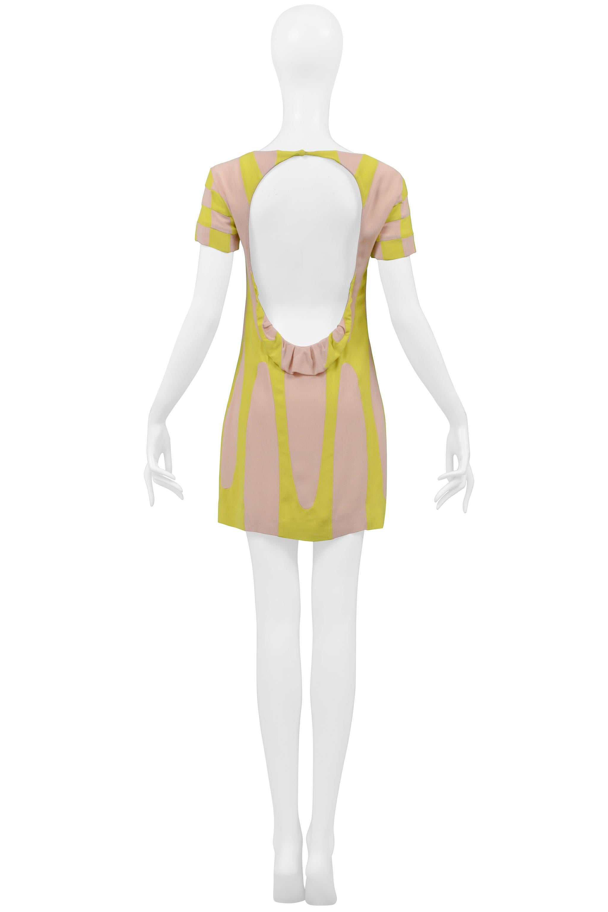 Celine Touring Dress In Yellow & Pink 2005 1