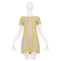 Celine Touring Dress In Yellow & Pink 2005