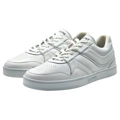 Zapatillas bajas de piel Celine Trainer en blanco