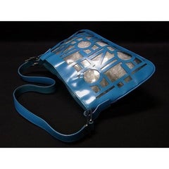 Céline Translucent Blue Clear Tote with Pouch 240870