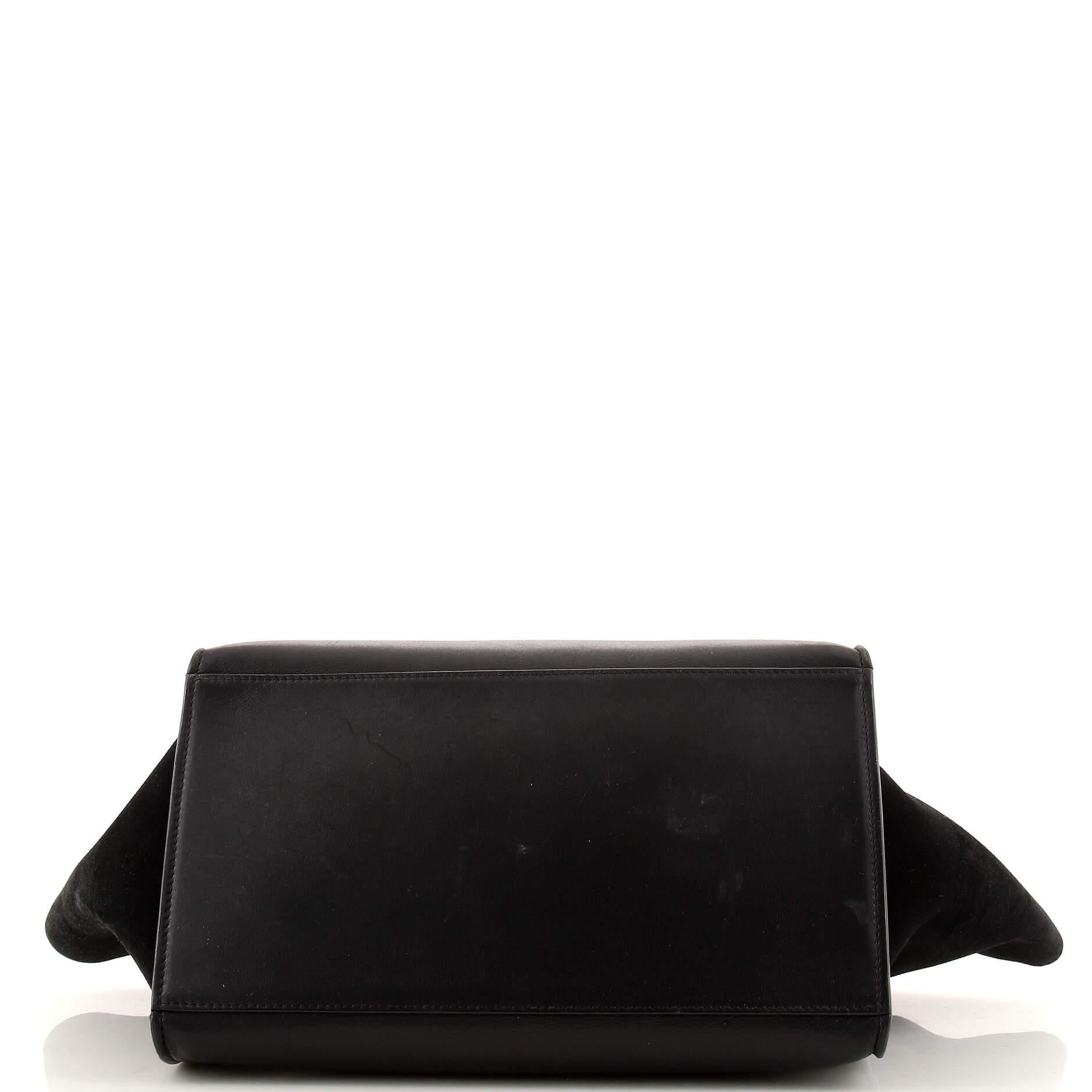 Celine Trapeze Bag Crocodile Embossed Leather Large In Fair Condition In NY, NY