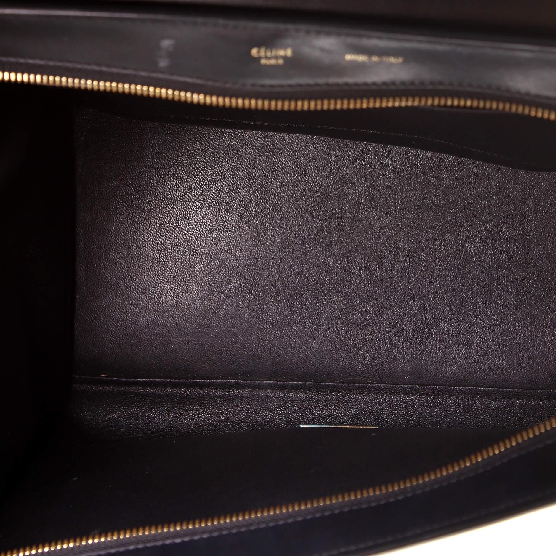 Women's or Men's Celine Trapeze Bag Crocodile Embossed Leather Large