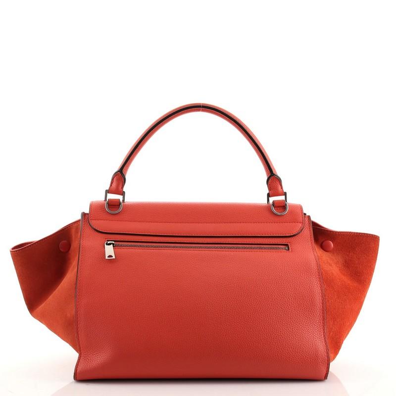 Celine Trapeze Bag Leather Medium In Good Condition In NY, NY