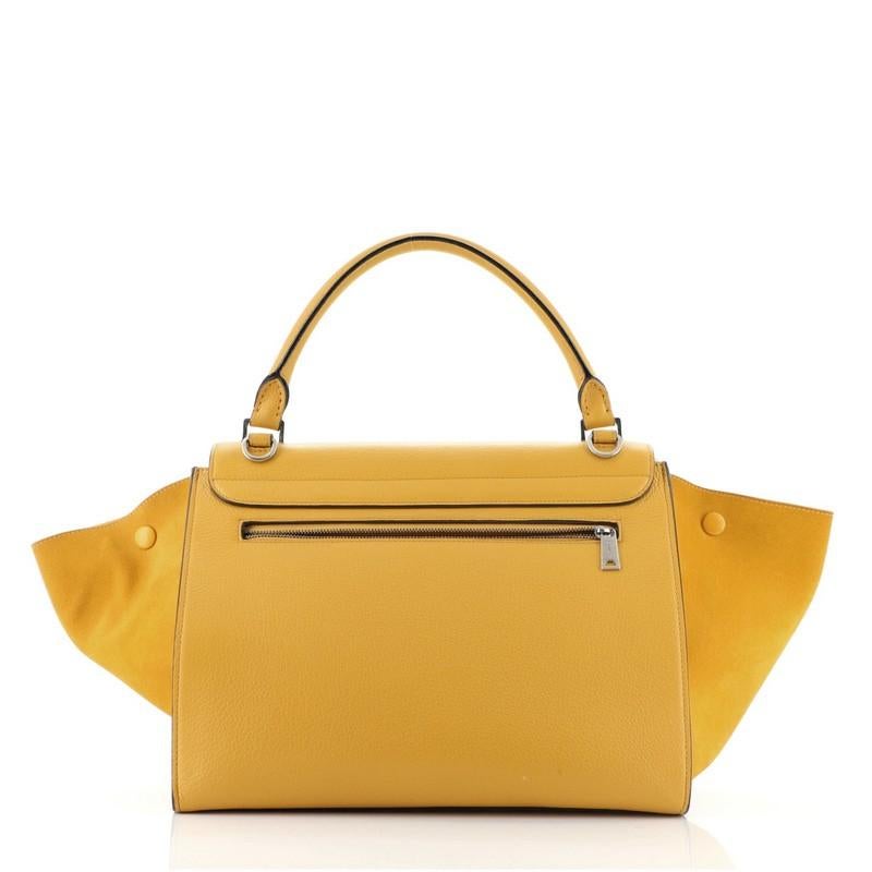 Celine Trapeze Bag Leather Medium In Fair Condition In NY, NY