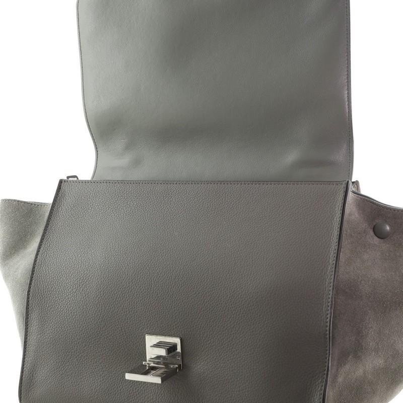 Gray Celine Trapeze Bag Leather Medium