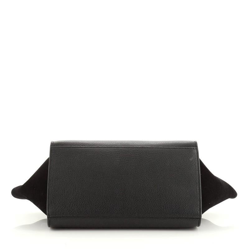 Black Celine Trapeze Bag Leather Small
