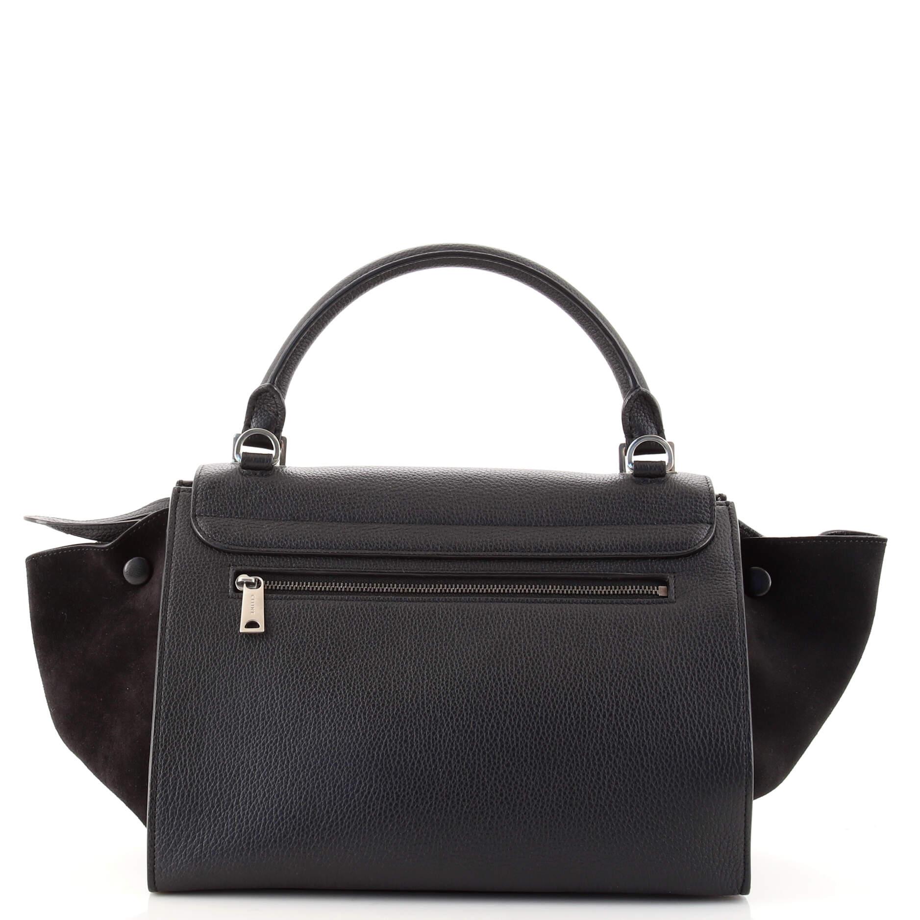 Celine Trapeze Bag Leather Small In Good Condition In NY, NY