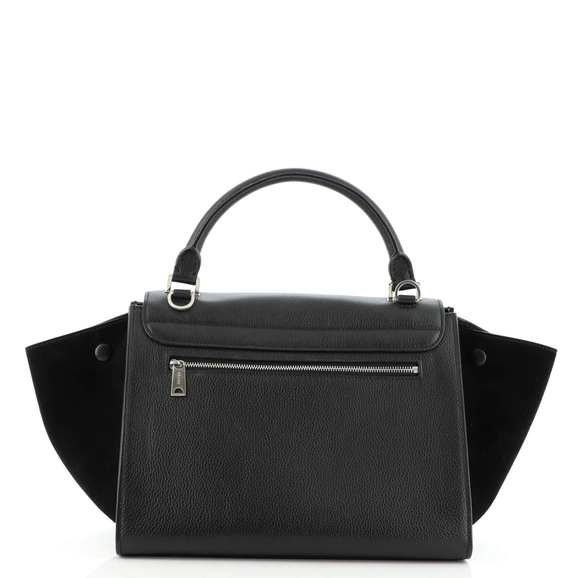 Celine Trapeze Bag Leather Small In Good Condition In NY, NY
