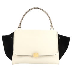 Celine Trapeze Bag Leather with Python Large