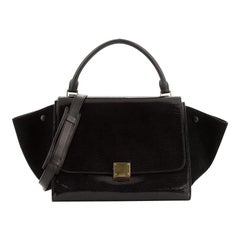 Celine Trapeze Bag Patent Medium