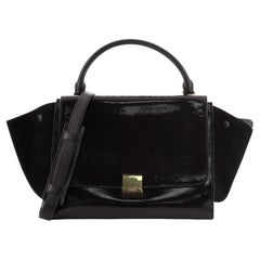 Celine Trapeze Bag Patent Medium