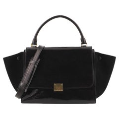 Celine Trapeze Bag Patent Medium