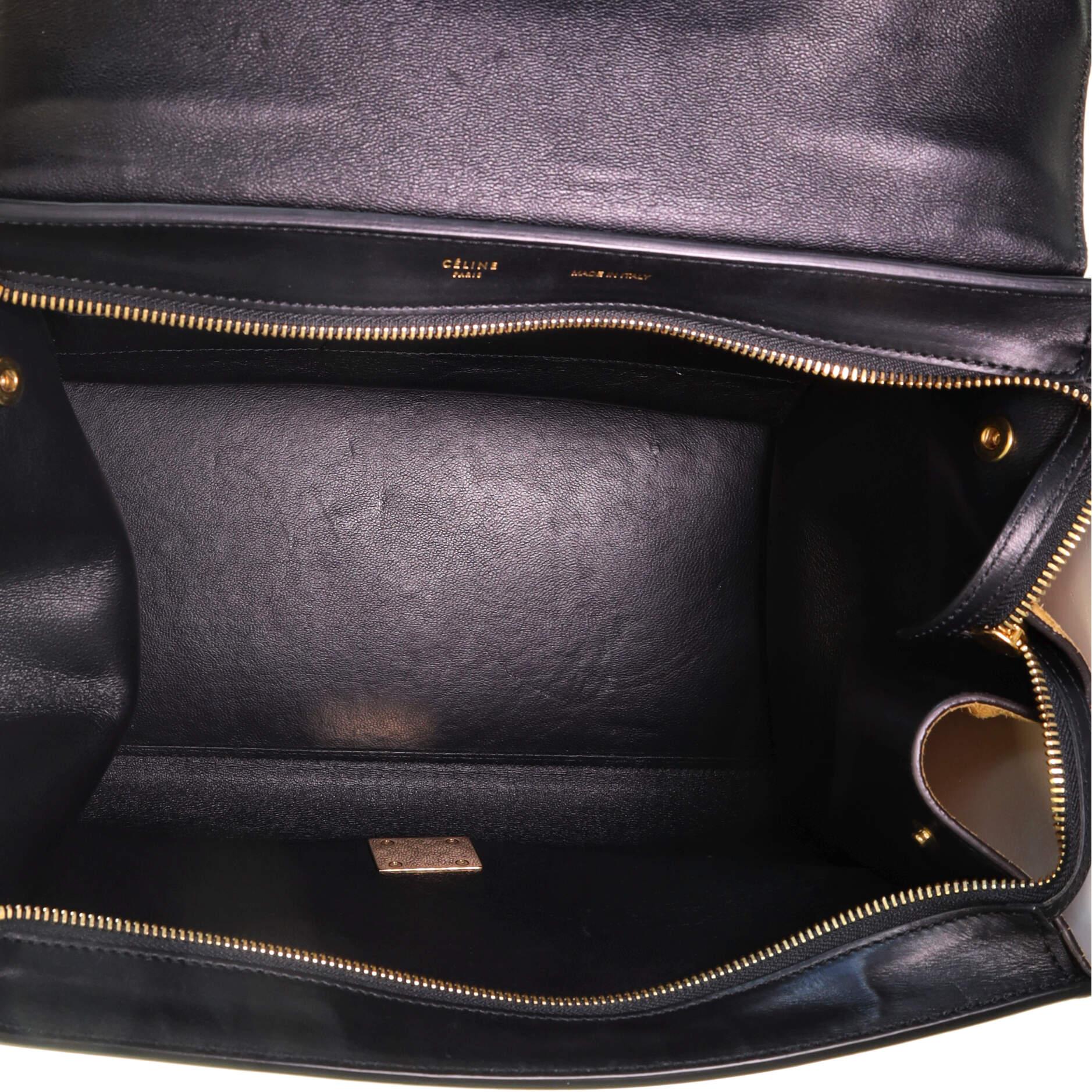  Sac trapèze Celine en python et cuir moyen Unisexe 