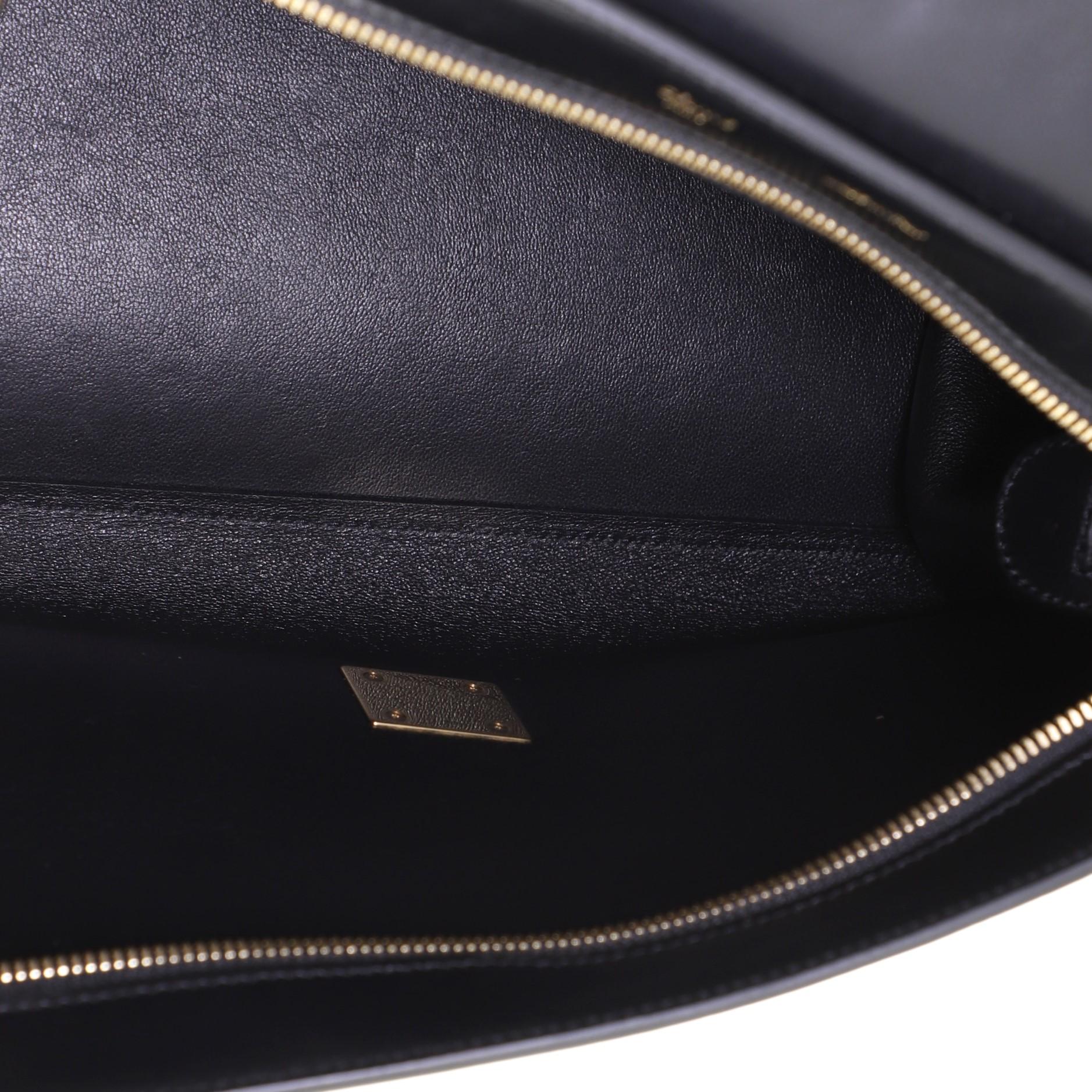 Celine Trapeztasche aus Python und Leder Medium 1