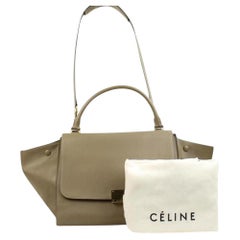 Céline Trapeze Celtl03 Taupe Satchel