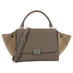 Celine Trapeze Handbag Leather Small