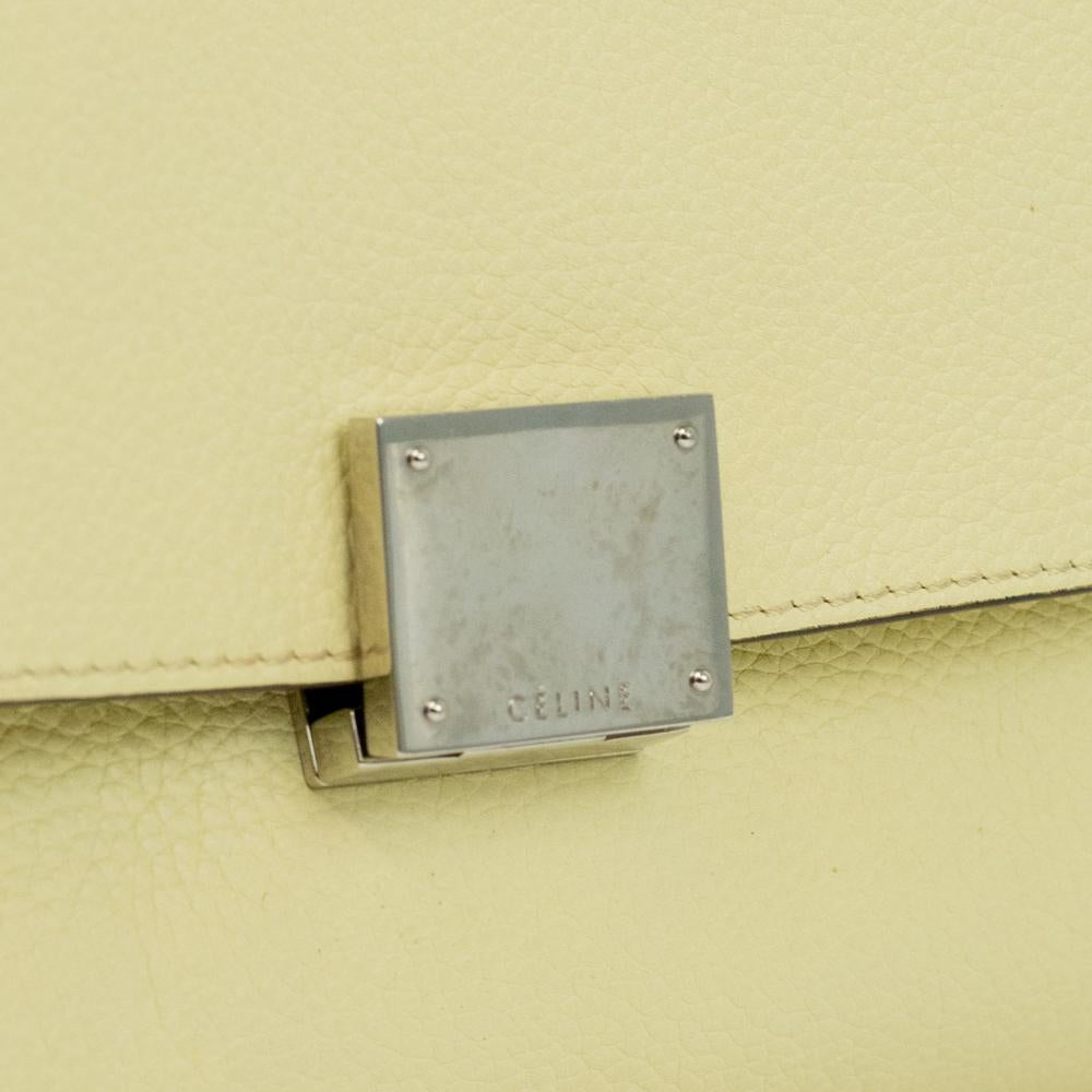 Celine, Trapeze in yellow leather 8