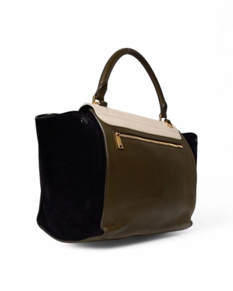 Women's Celine Trapeze Medium Tricolor For Sale